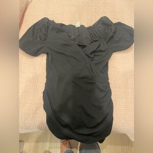 Black ruffle H&M dress